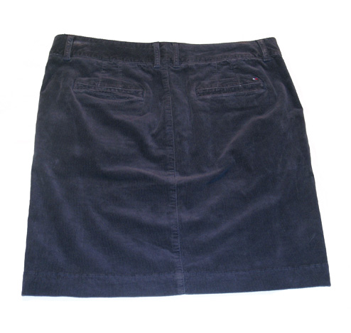 Product photo: Micro corduroy skirt model RAWS.